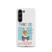 Cover Samsung Resistente – Compatibile con Ricarica Wireless – Design Thanks God It's FRIDAY-Biiply