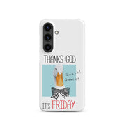 Cover Samsung Resistente – Compatibile con Ricarica Wireless – Design Thanks God It's FRIDAY-Biiply