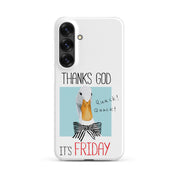 Cover Samsung Resistente – Compatibile con Ricarica Wireless – Design Thanks God It's FRIDAY-Biiply