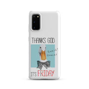 Cover Samsung Resistente – Compatibile con Ricarica Wireless – Design Thanks God It's FRIDAY-Biiply