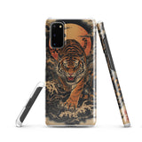 Funda Samsung Resistente – Compatible con Carga Inalámbrica – Diseño Tigre Japonés