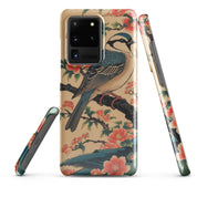 Cover Samsung Resistente – Compatibile con Ricarica Wireless – Design Uccellino Giapponese-Biiply