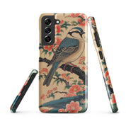 Cover Samsung Resistente – Compatibile con Ricarica Wireless – Design Uccellino Giapponese-Biiply