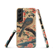 Cover Samsung Resistente – Compatibile con Ricarica Wireless – Design Uccellino Giapponese-Biiply