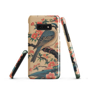 Cover Samsung Resistente – Compatibile con Ricarica Wireless – Design Uccellino Giapponese-Biiply