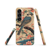 Cover Samsung Resistente – Compatibile con Ricarica Wireless – Design Uccellino Giapponese-Biiply