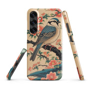 Cover Samsung Resistente – Compatibile con Ricarica Wireless – Design Uccellino Giapponese-Biiply