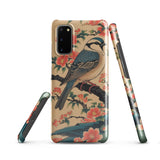 Funda Samsung Resistente – Compatible con Carga Inalámbrica – Diseño de Pajarito Japonés