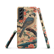 Cover Samsung Resistente – Compatibile con Ricarica Wireless – Design Uccellino Giapponese-Biiply