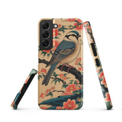 Cover Samsung Resistente – Compatibile con Ricarica Wireless – Design Uccellino Giapponese-Biiply