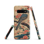 Cover Samsung Resistente – Compatibile con Ricarica Wireless – Design Uccellino Giapponese-Biiply