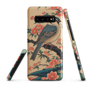 Cover Samsung Resistente – Compatibile con Ricarica Wireless – Design Uccellino Giapponese-Biiply