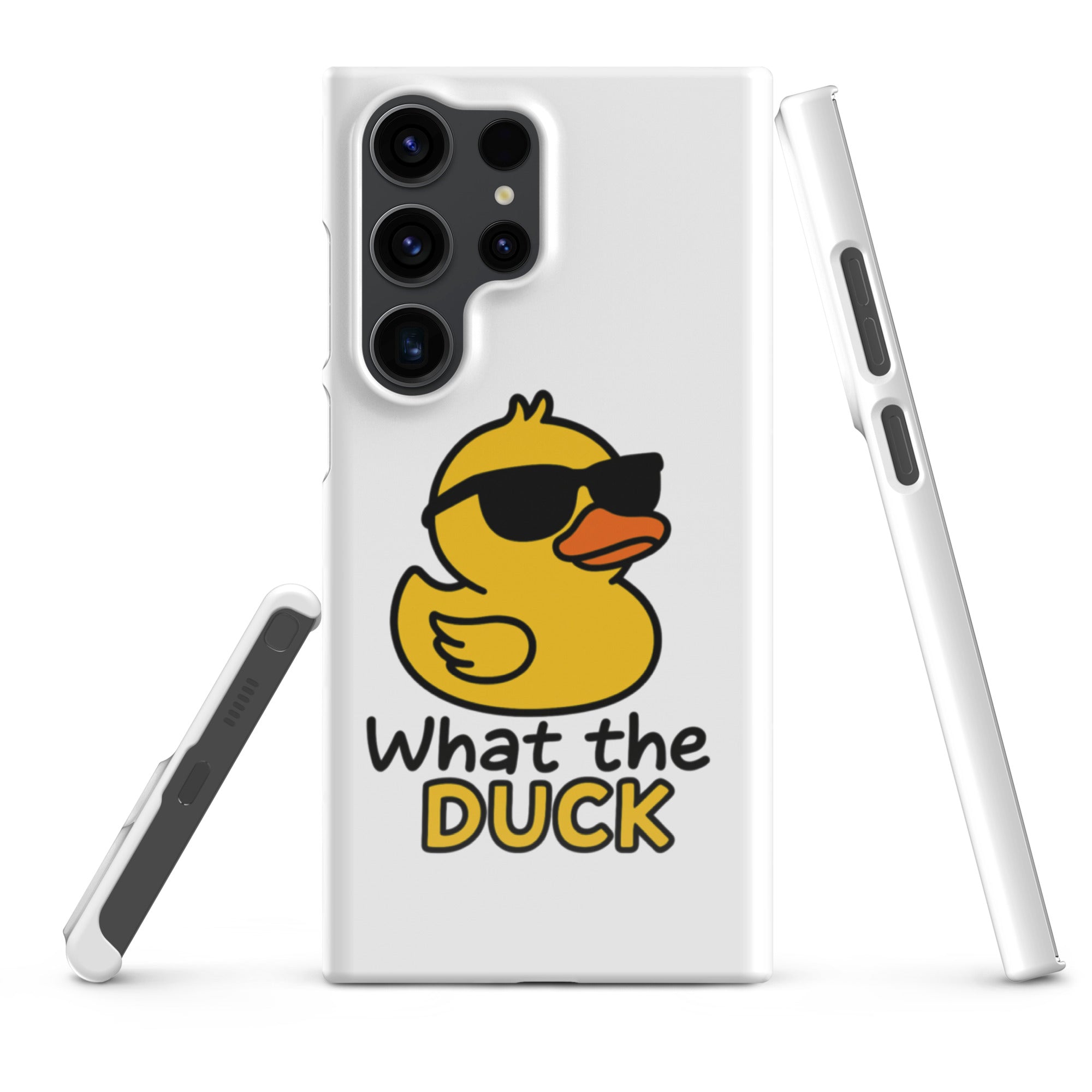 Cover Samsung Resistente – Compatibile con Ricarica Wireless – Design What The Duck-Biiply