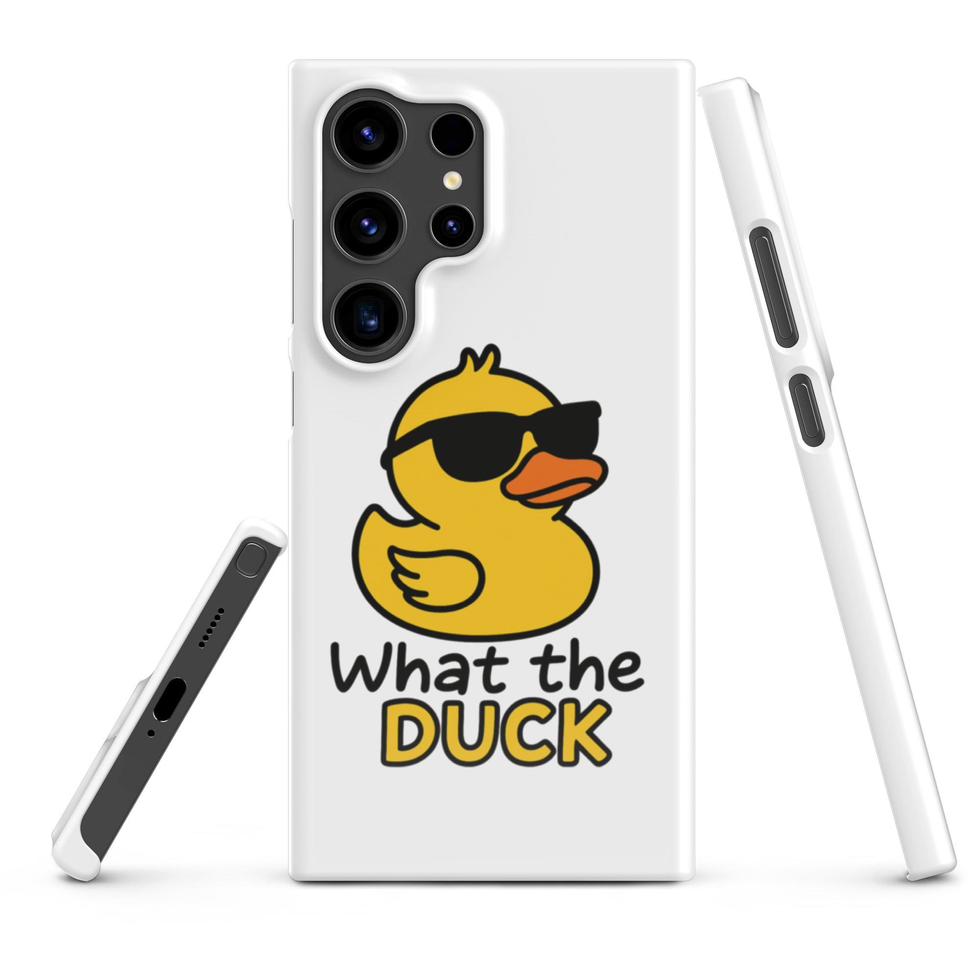 Cover Samsung Resistente – Compatibile con Ricarica Wireless – Design What The Duck-Biiply