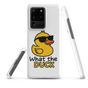 Cover Samsung Resistente – Compatibile con Ricarica Wireless – Design What The Duck-Biiply