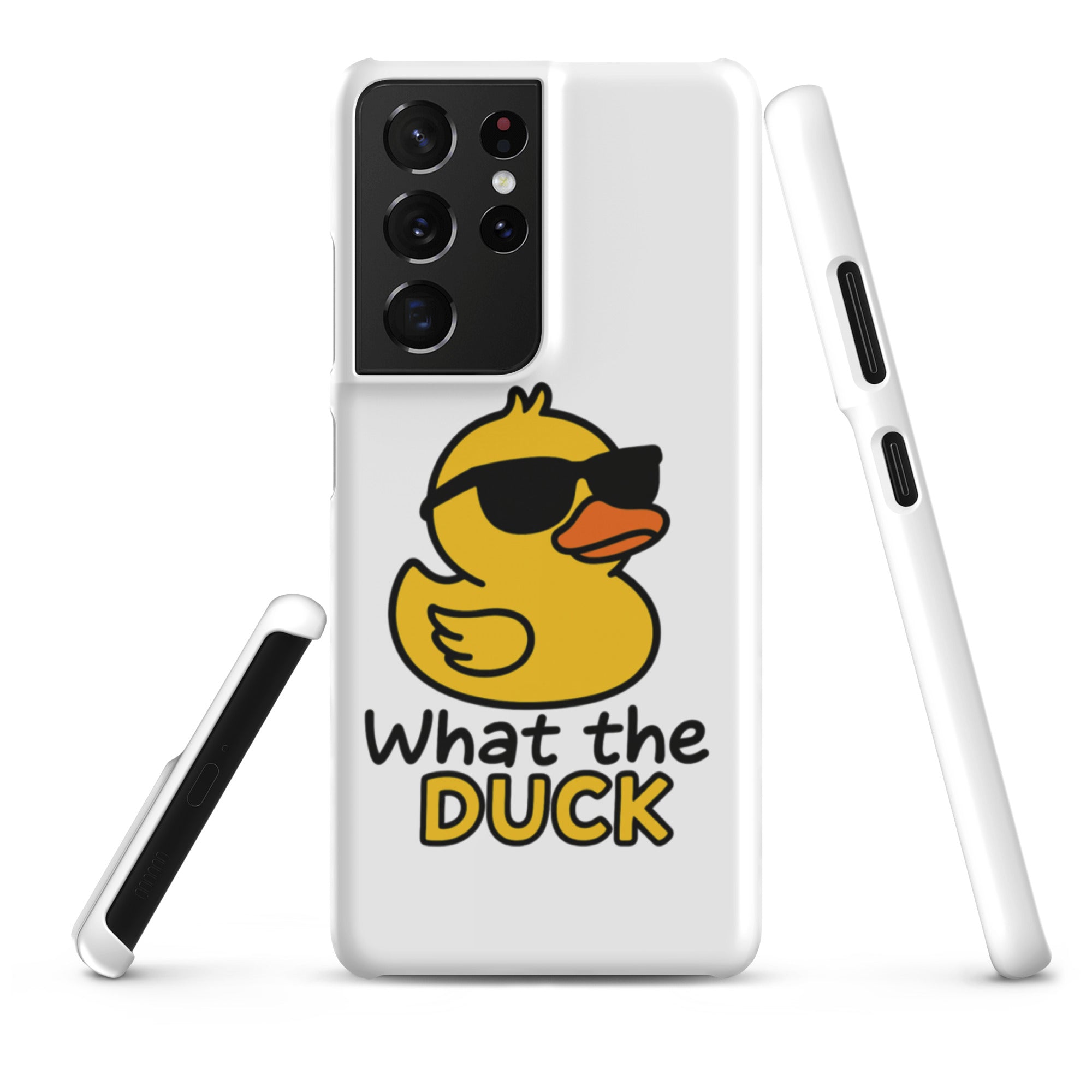 Cover Samsung Resistente – Compatibile con Ricarica Wireless – Design What The Duck-Biiply