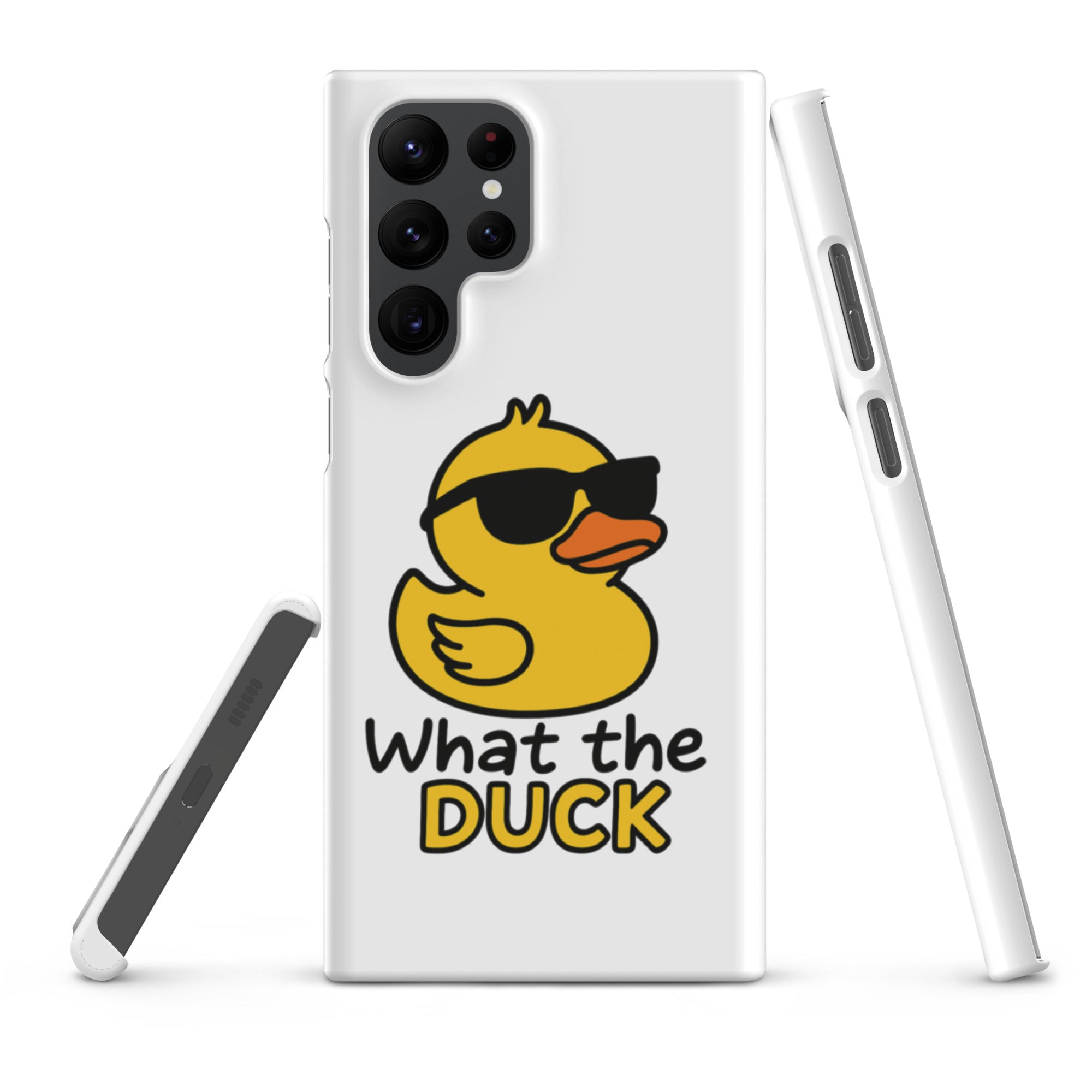 Cover Samsung Resistente – Compatibile con Ricarica Wireless – Design What The Duck-Biiply
