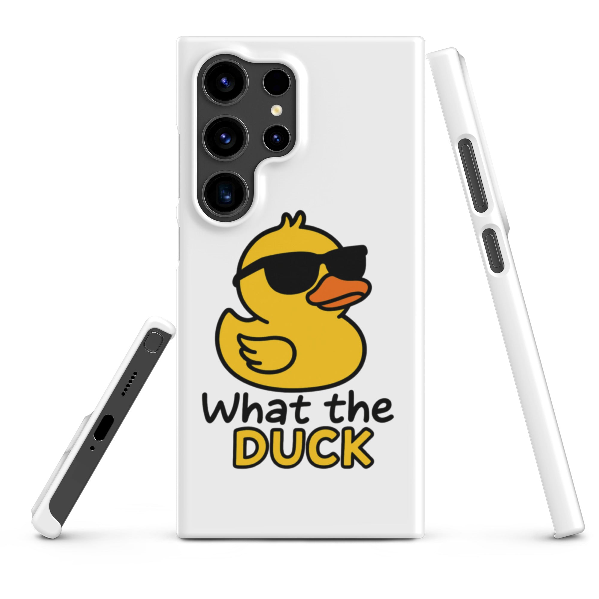Cover Samsung Resistente – Compatibile con Ricarica Wireless – Design What The Duck-Biiply