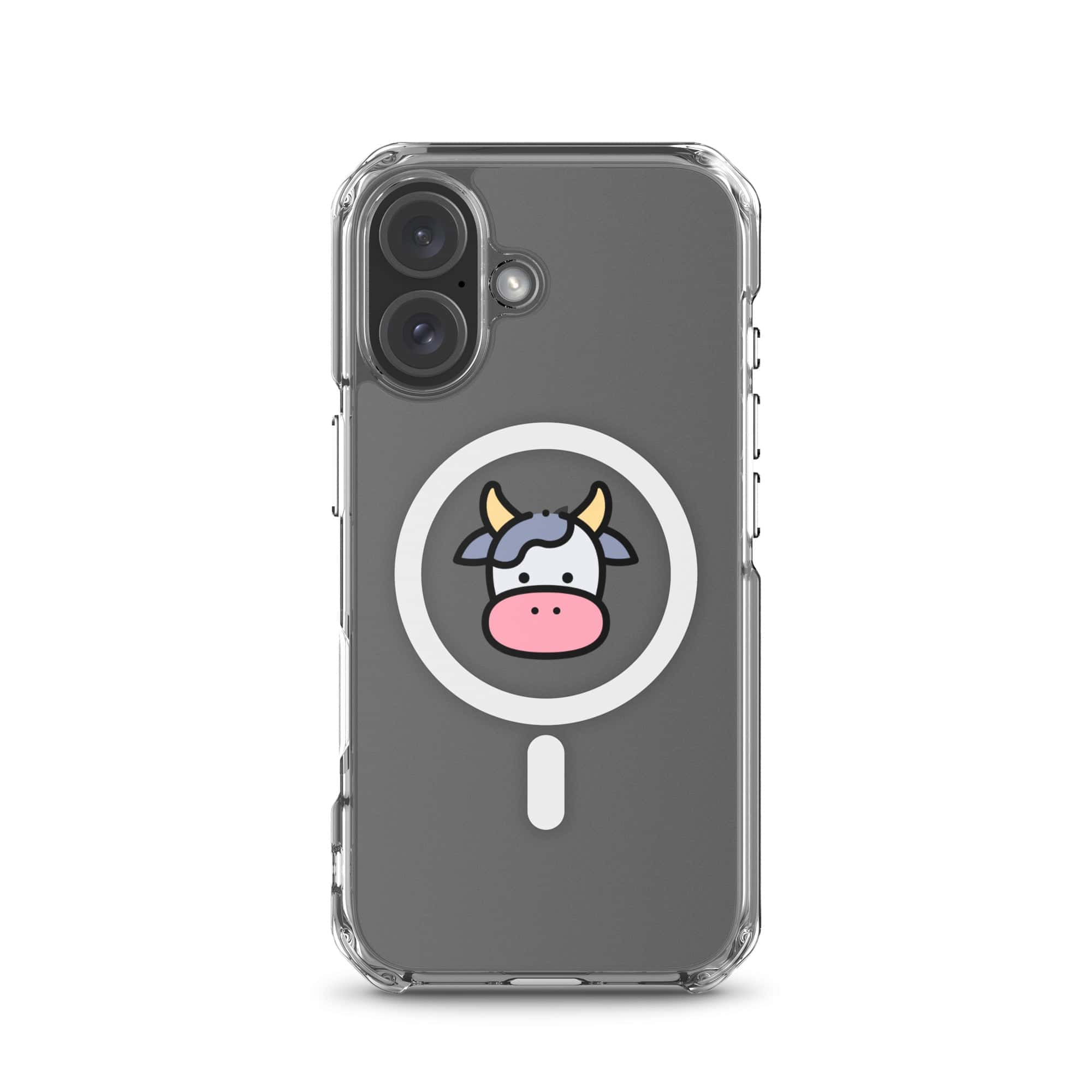 Cover Trasparente MagSafe® iPhone® Faccia Mucca