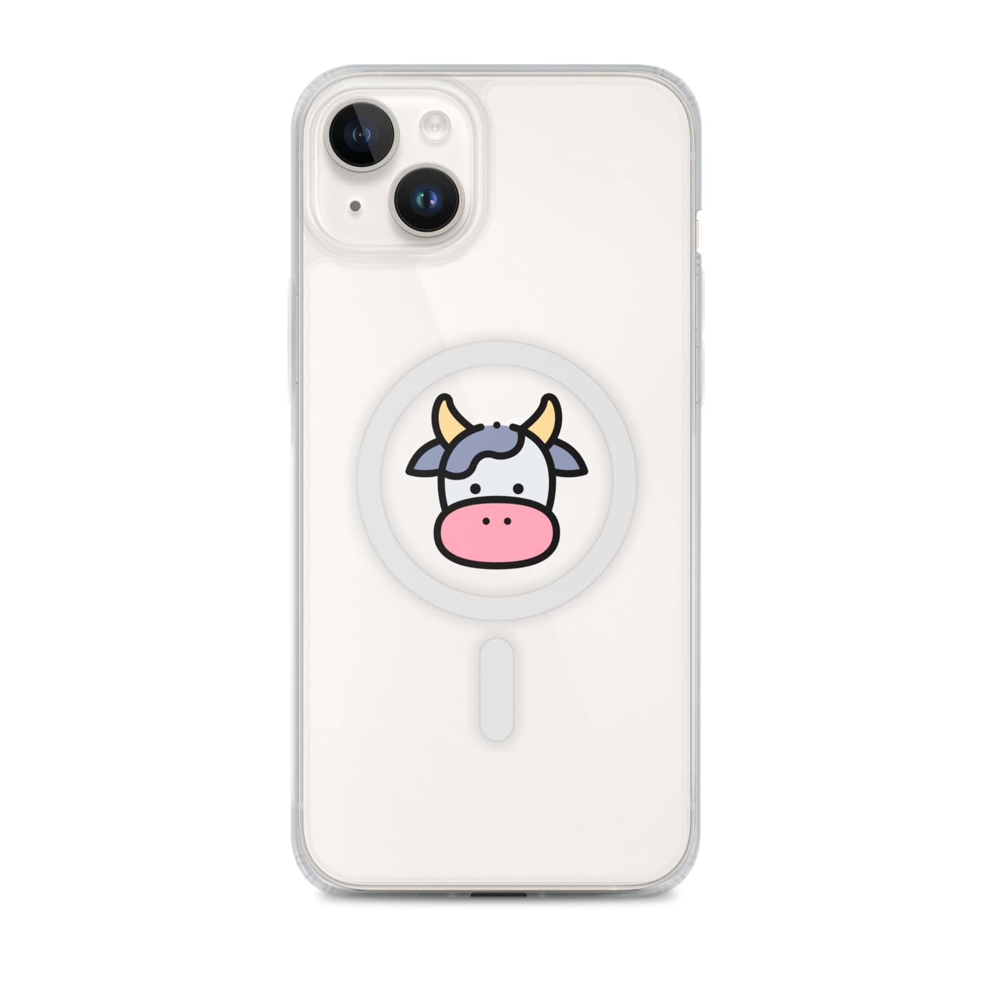 Cover Trasparente MagSafe® iPhone® Faccia Mucca