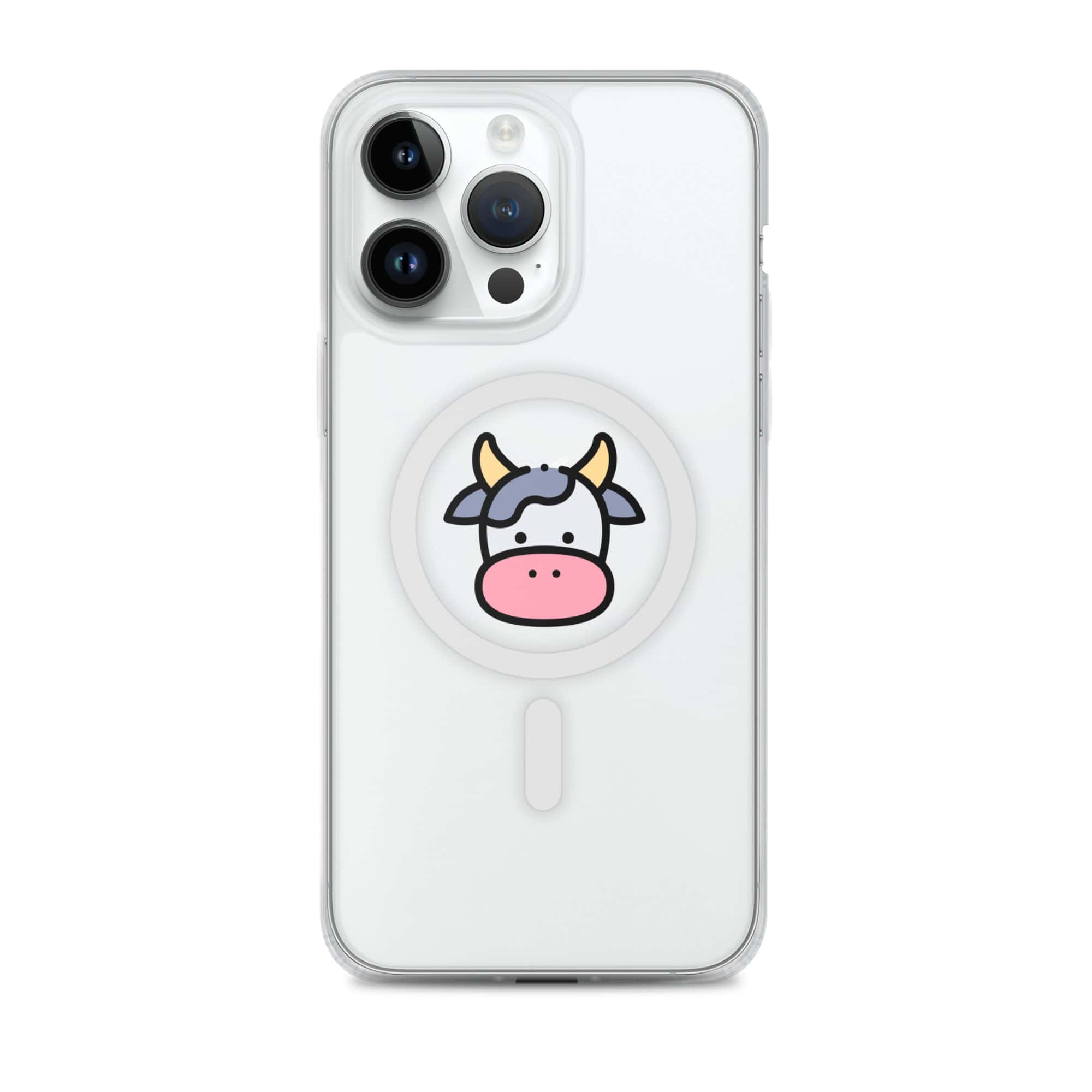 Cover Trasparente MagSafe® iPhone® Faccia Mucca