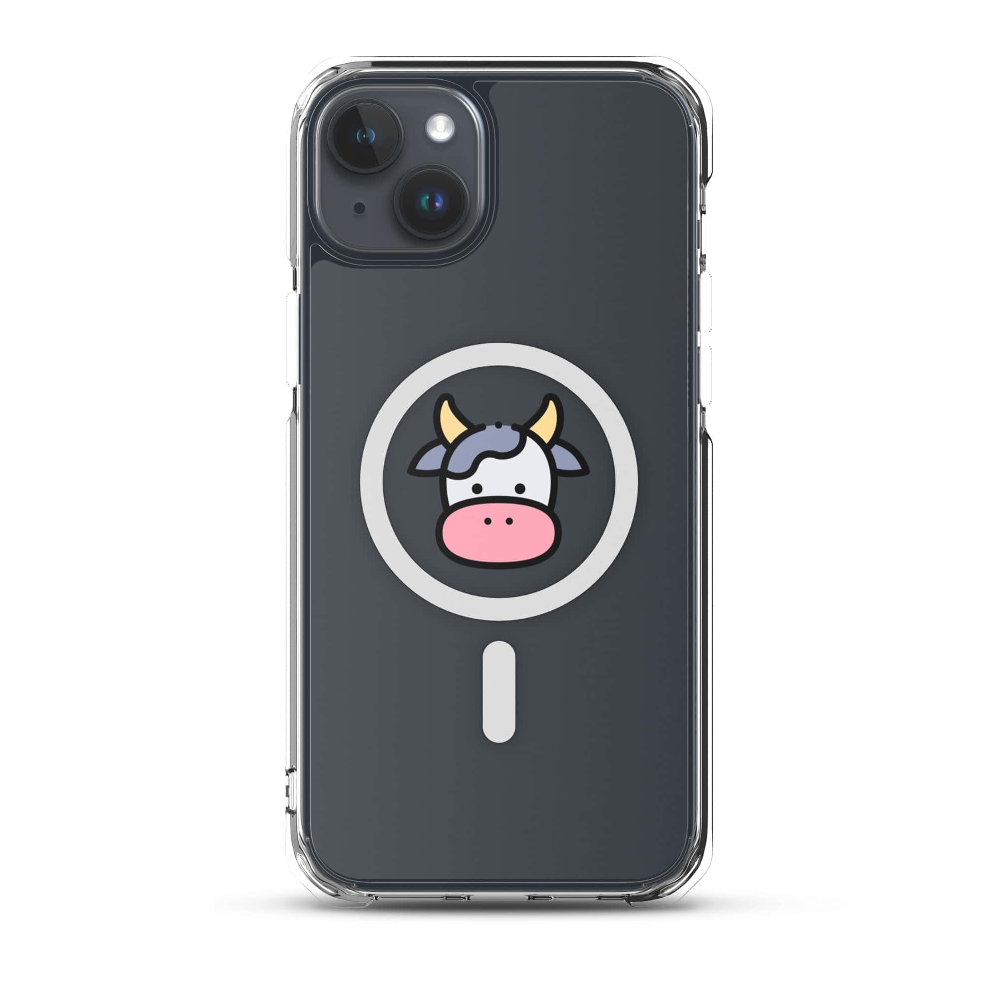 Cover Trasparente MagSafe® iPhone® Faccia Mucca