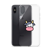 Cover Trasparente Resistente iPhone – Compatibile con Ricarica Wireless – Cow Face