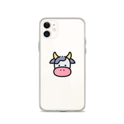 Cover Trasparente Resistente iPhone – Compatibile con Ricarica Wireless – Cow Face