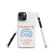 Cover iPhone Resistente – Compatibile con Ricarica Wireless – Design Airdrop Me a little love-Biiply