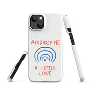 Cover iPhone Resistente – Compatibile con Ricarica Wireless – Design Airdrop Me a little love-Biiply