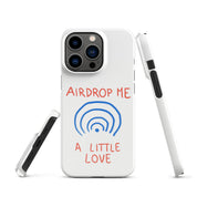 Cover iPhone Resistente – Compatibile con Ricarica Wireless – Design Airdrop Me a little love-Biiply