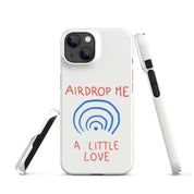 Cover iPhone Resistente – Compatibile con Ricarica Wireless – Design Airdrop Me a little love-Biiply