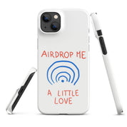 Cover iPhone Resistente – Compatibile con Ricarica Wireless – Design Airdrop Me a little love-Biiply