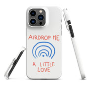 Cover iPhone Resistente – Compatibile con Ricarica Wireless – Design Airdrop Me a little love-Biiply