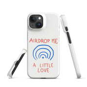 Cover iPhone Resistente – Compatibile con Ricarica Wireless – Design Airdrop Me a little love-Biiply
