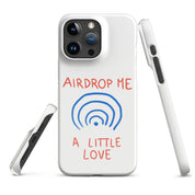 Cover iPhone Resistente – Compatibile con Ricarica Wireless – Design Airdrop Me a little love-Biiply