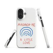 Cover iPhone Resistente – Compatibile con Ricarica Wireless – Design Airdrop Me a little love-Biiply