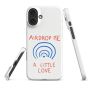 Cover iPhone Resistente – Compatibile con Ricarica Wireless – Design Airdrop Me a little love-Biiply