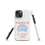 Cover iPhone Resistente – Compatibile con Ricarica Wireless – Design Airdrop Me a little love-Biiply