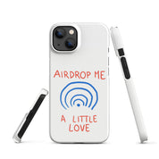 Cover iPhone Resistente – Compatibile con Ricarica Wireless – Design Airdrop Me a little love-Biiply