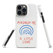 Cover iPhone Resistente – Compatibile con Ricarica Wireless – Design Airdrop Me a little love-Biiply