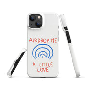 Cover iPhone Resistente – Compatibile con Ricarica Wireless – Design Airdrop Me a little love-Biiply