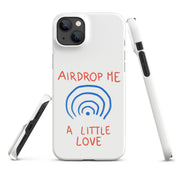 Cover iPhone Resistente – Compatibile con Ricarica Wireless – Design Airdrop Me a little love-Biiply