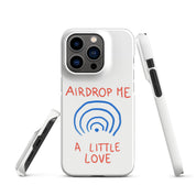 Cover iPhone Resistente – Compatibile con Ricarica Wireless – Design Airdrop Me a little love-Biiply