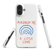 Cover iPhone Resistente – Compatibile con Ricarica Wireless – Design Airdrop Me a little love-Biiply