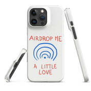 Cover iPhone Resistente – Compatibile con Ricarica Wireless – Design Airdrop Me a little love-Biiply