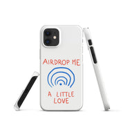 Cover iPhone Resistente – Compatibile con Ricarica Wireless – Design Airdrop Me a little love-Biiply