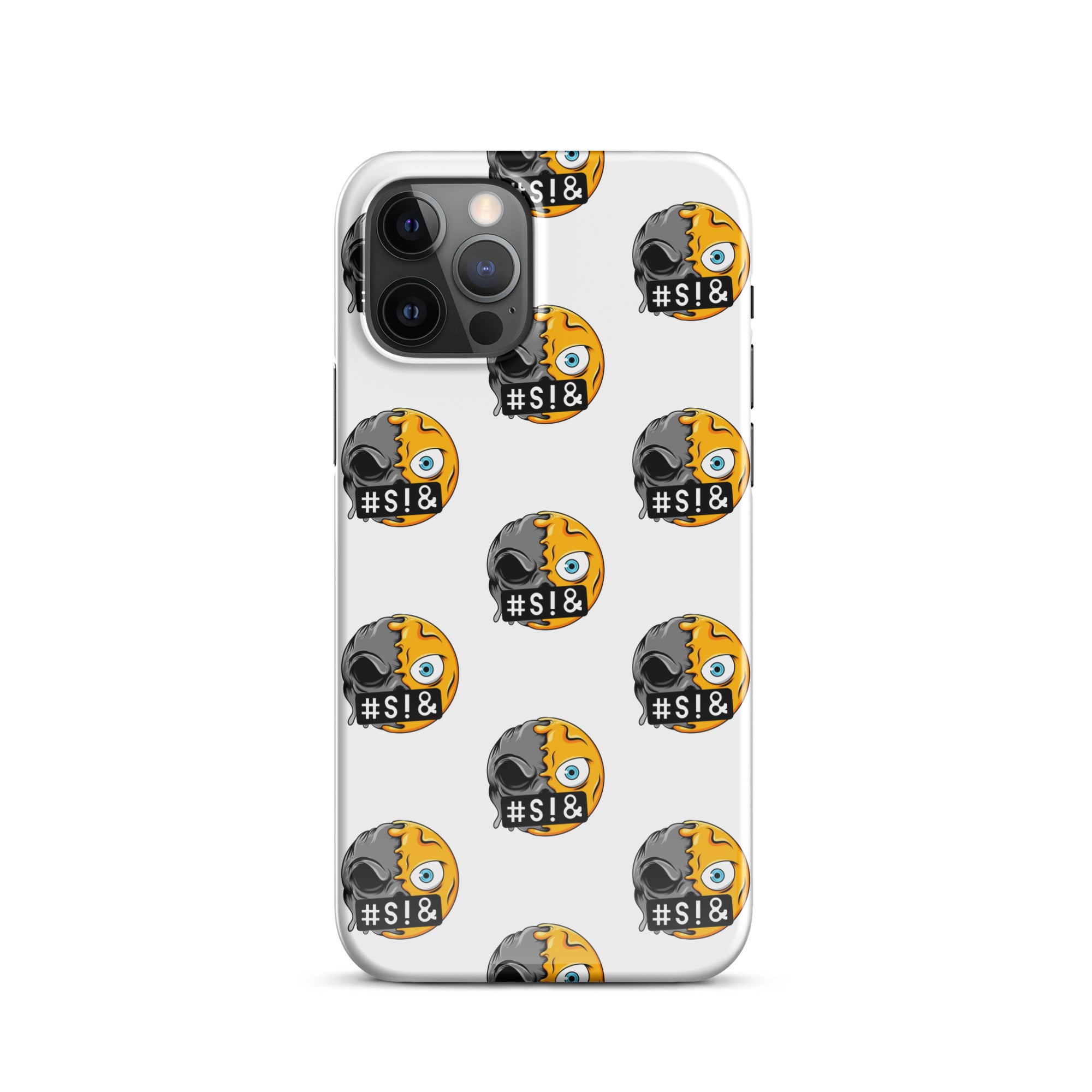 Cover iPhone Resistente – Compatibile con Ricarica Wireless – Design Angry Face Death-Biiply
