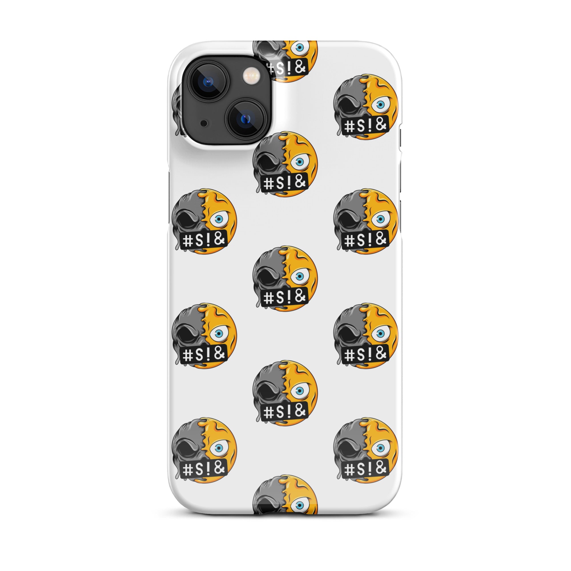 Cover iPhone Resistente – Compatibile con Ricarica Wireless – Design Angry Face Death-Biiply