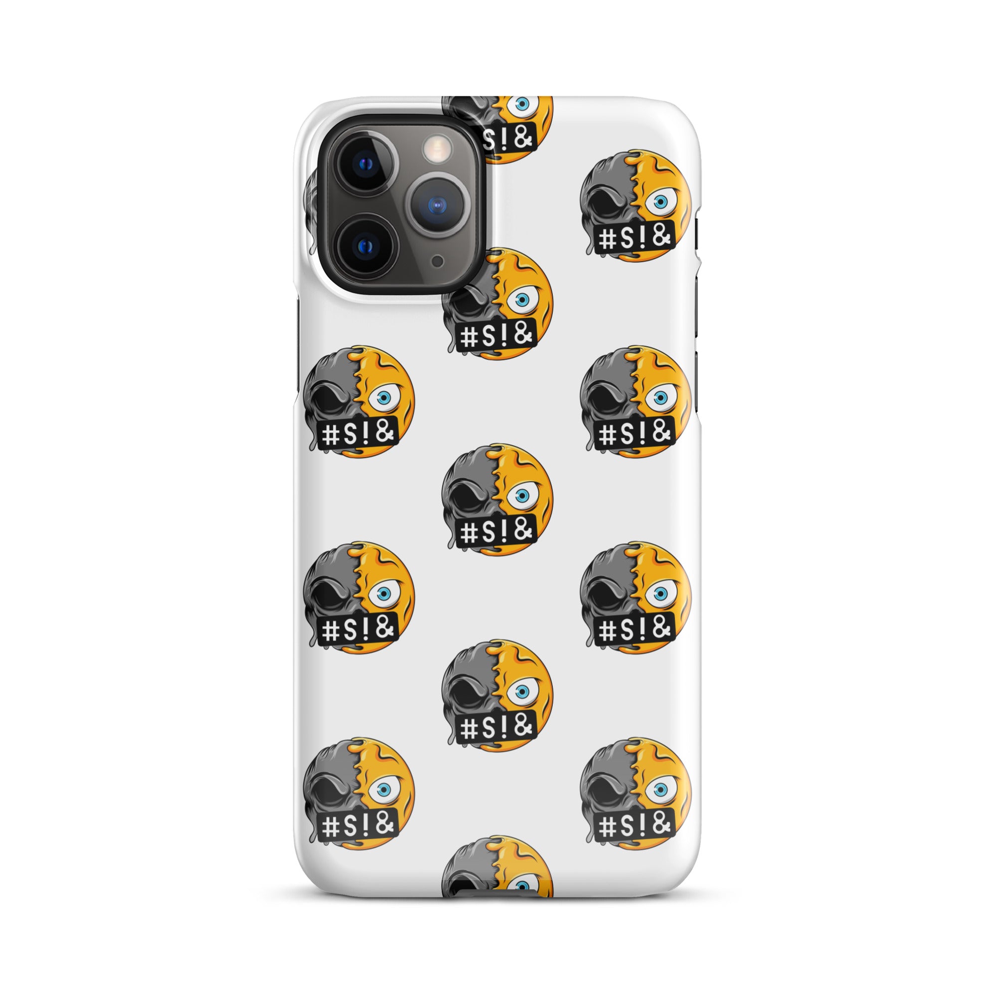 Cover iPhone Resistente – Compatibile con Ricarica Wireless – Design Angry Face Death-Biiply